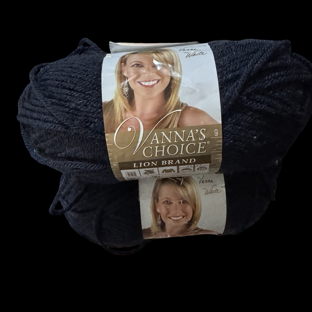 VANNA's CHOICE Navy Blue Marine (110) 170 Yards - Lot 3 100% Acrylic Lion Brand